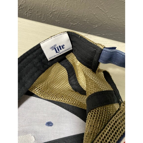 Miller Lite Retro Denim/Mesh Adjustable Trucker Cap - Picture 4 of 4